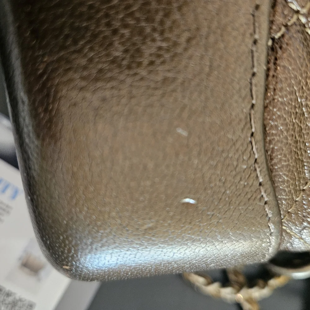 Chanel Gabrielle Hobo Ombre Gold Quilted Crossbody Bag with Chain Strap - Picture 11 of 11